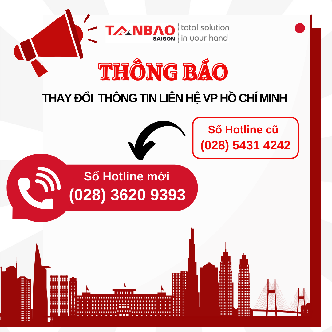 Thông báo thay đổi thông tin liên hệ văn phòng Hồ Chí Minh