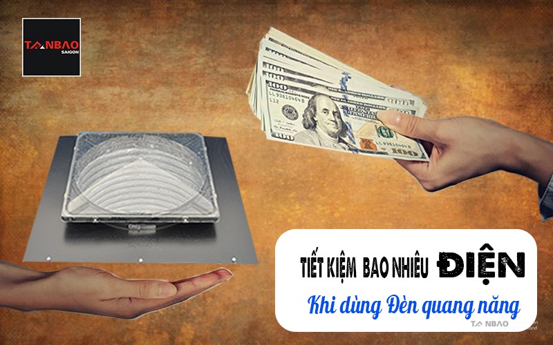 Tiết kiệm được bao nhiêu điện khi dùng đèn quang năng